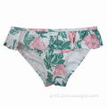 Girl's Swimwear, Microfiber Soft Fabric, Bottom with One Big Flounce on Waistband, Full Lining